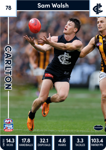 2023 Teamcoach AFL Common Cards - Cards 1 to 100 - Pick Your Card