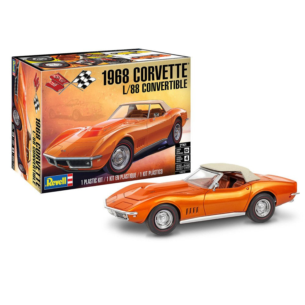 REVELL 1968 CORVETTE L-88 ROADSTER, 1:25 Scale Model Kit