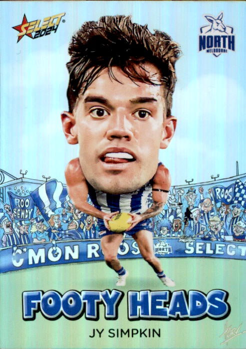 Jy Simpkin, FH59, Footy Heads, 2024 Select AFL Footy Stars