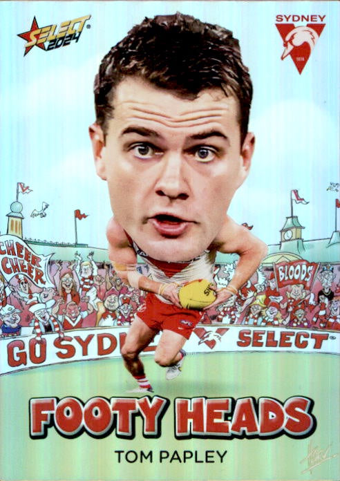 Tom Papley, FH79, Footy Heads, 2024 Select AFL Footy Stars