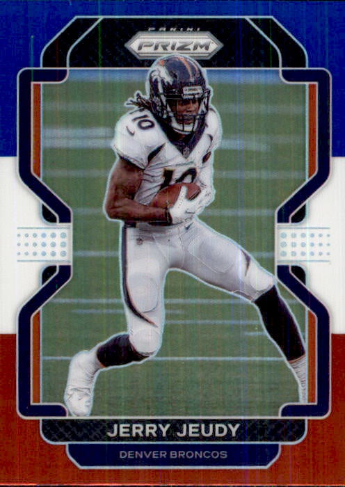 Jerry Jeudy, Red White Blue Prizm, 2021 Panini Prizm Football NFL