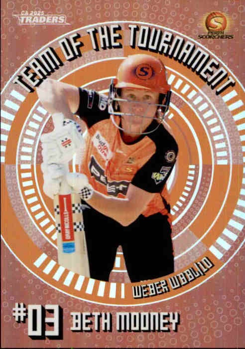 Beth Mooney, Bronze Team of the Tournament, 2025-26 TGI TLA CA Cricket Traders