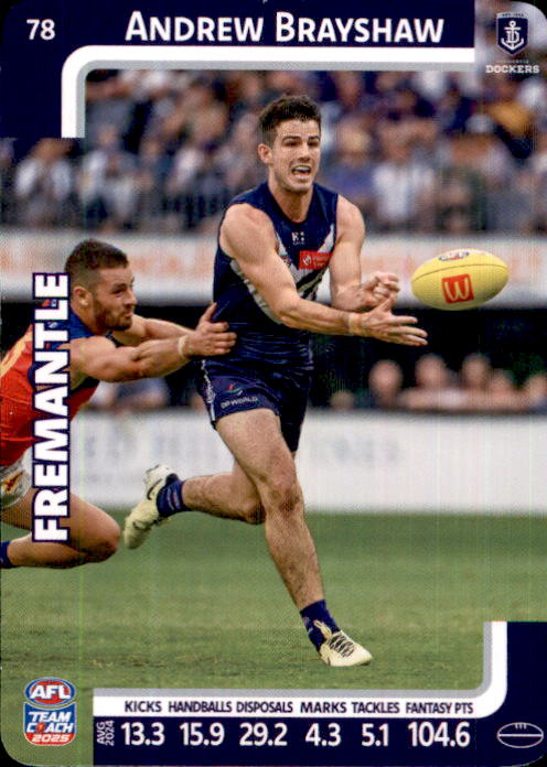 2025 Teamcoach AFL Common Cards - Cards 1 to 100 - Pick Your Card
