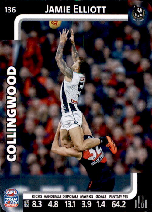 2025 Teamcoach AFL Common Cards - Cards 101 to 198 - Pick Your Card