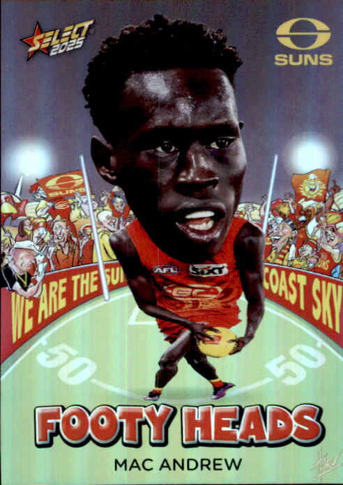 Mac Andrew, FH49, Footy Heads, 2025 Select AFL Footy Stars