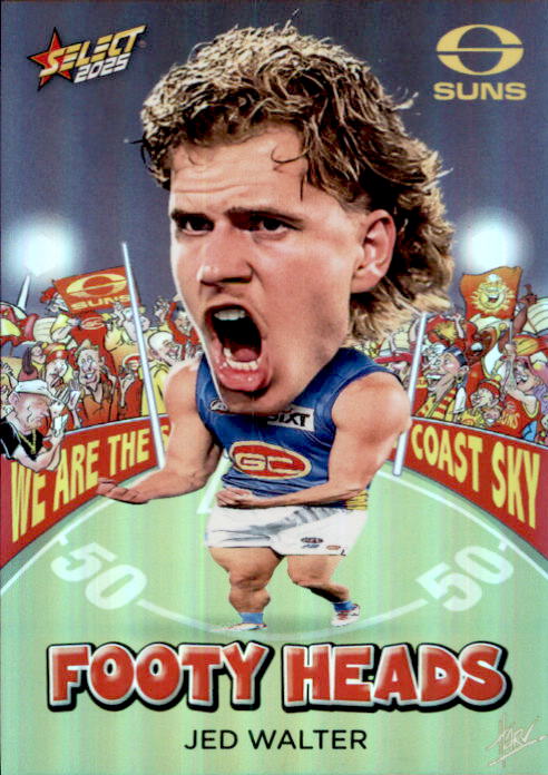 Jed Walter, FH54, Footy Heads, 2025 Select AFL Footy Stars
