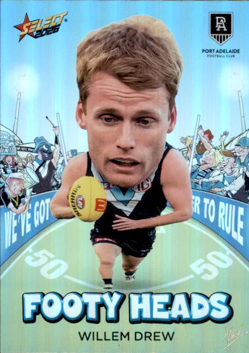 Willem Drew, FH74, Footy Heads, 2026 Select AFL Footy Stars