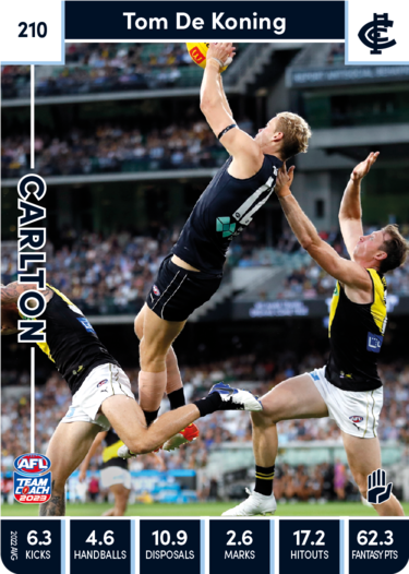 2023 Teamcoach AFL Common Cards - Cards 201 to 225 - Pick Your Card