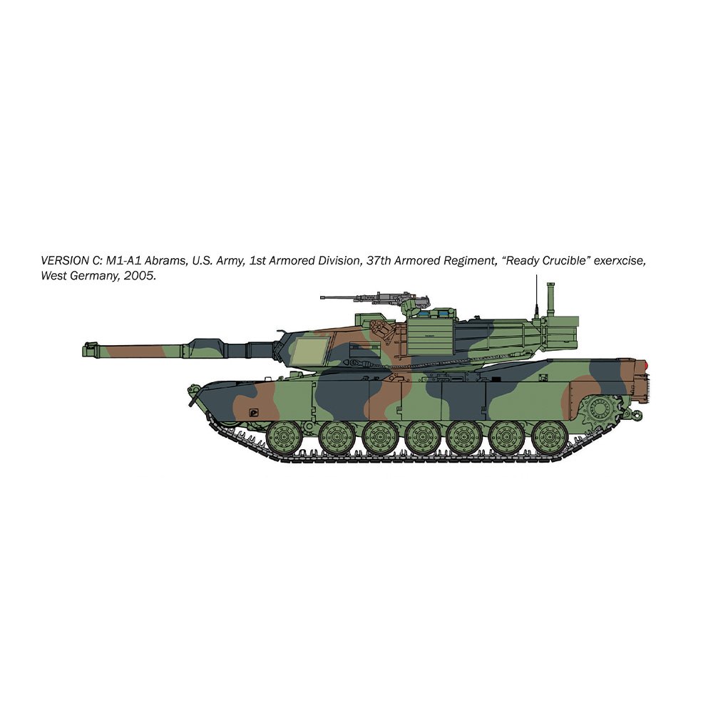 ITALERI M1A1 ABRAMS WAR THUNDER EDITION AUST.DECALS, 1:35 Scale Model Kit