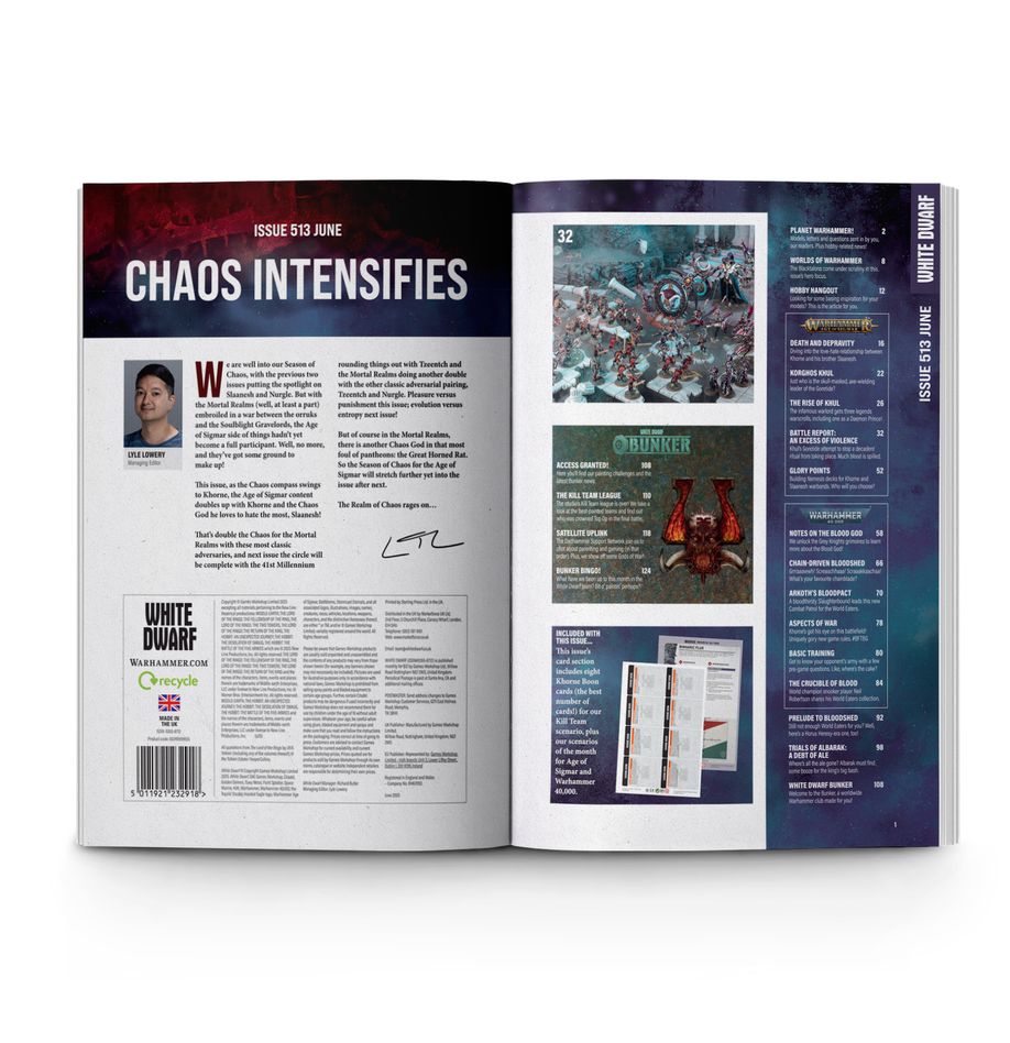 Warhammer White Dwarf Magazine, Issue 513