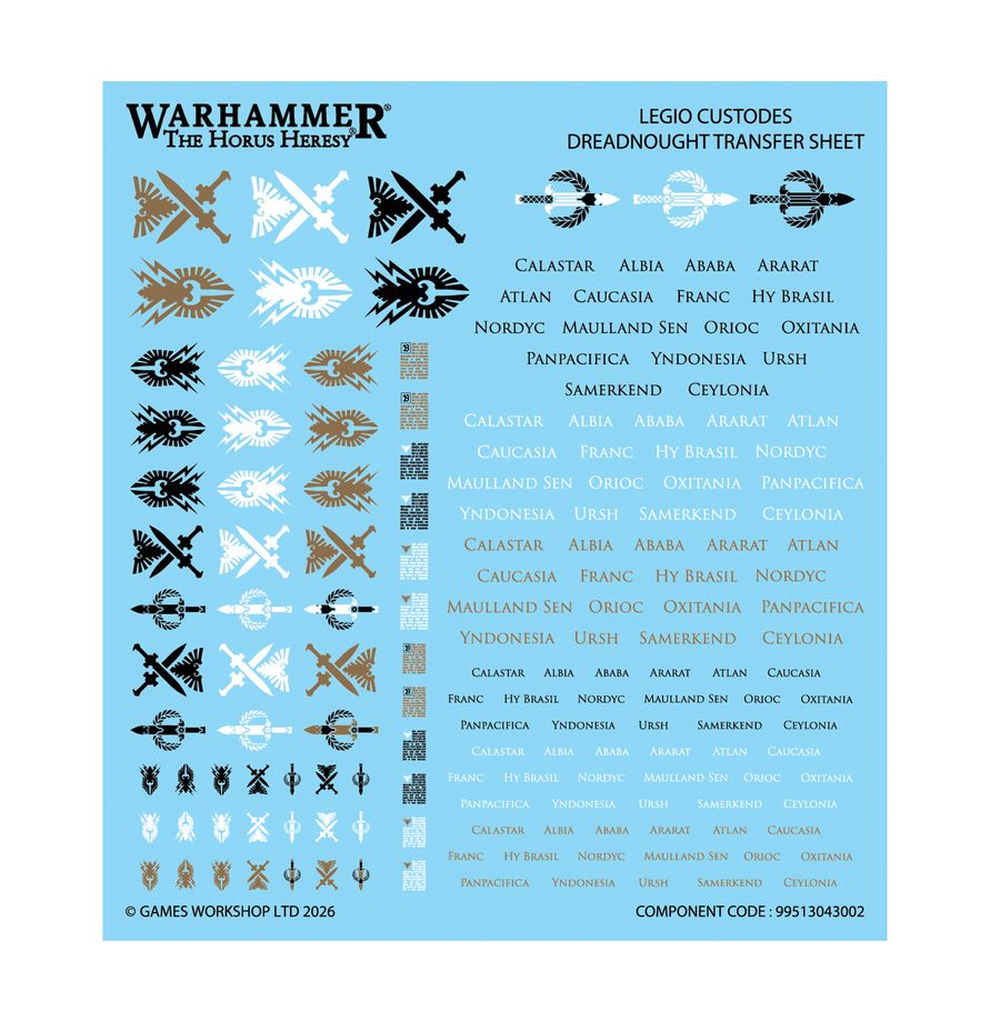 Warhammer: The Horus Heresy, 31-187 – Custodes Support Battle Group