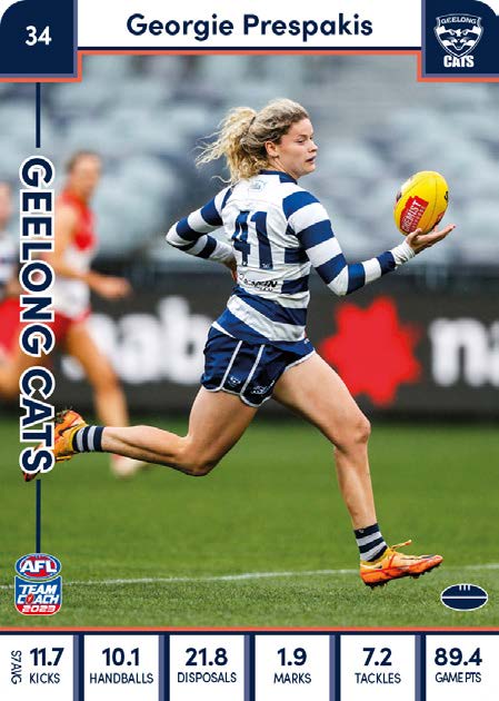 2023 Teamcoach AFLW, 90 card Base Set