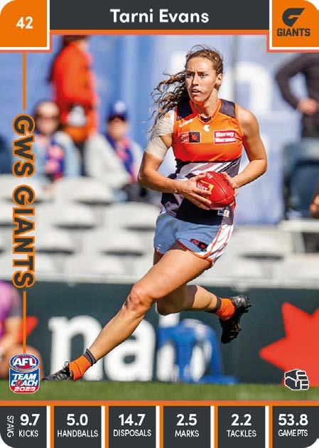 2023 Teamcoach AFLW Common Cards - Cards 1 to 90 - Pick Your Card