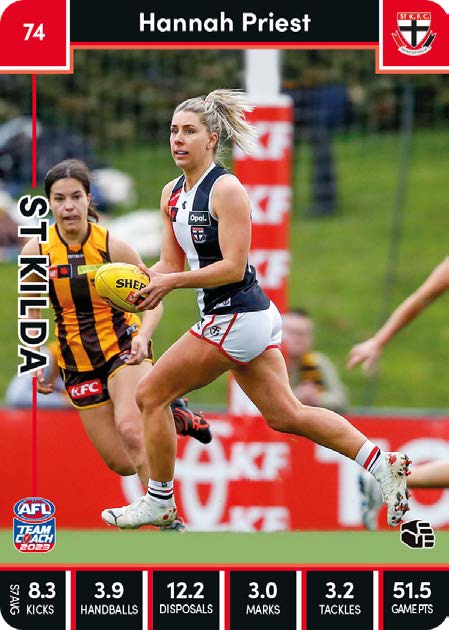 2023 Teamcoach AFLW Common Cards - Cards 1 to 90 - Pick Your Card