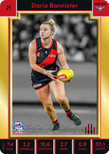 2023 Teamcoach AFLW GOLD Parallel Cards - Cards 1 to 90 - Pick Your Card