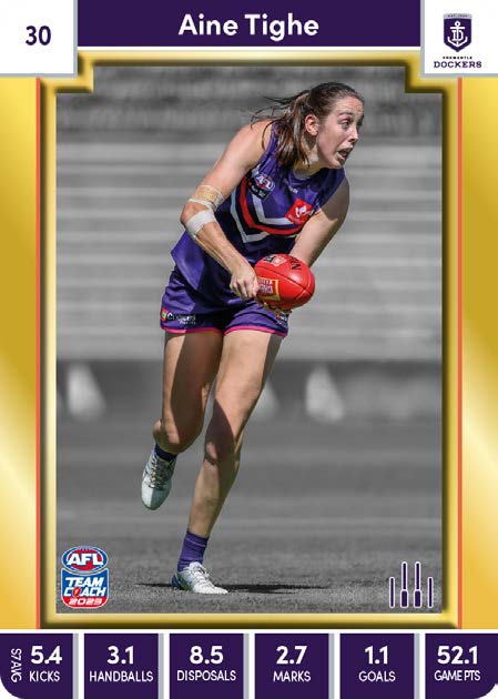 2023 Teamcoach AFLW GOLD Parallel Cards - Cards 1 to 90 - Pick Your Card