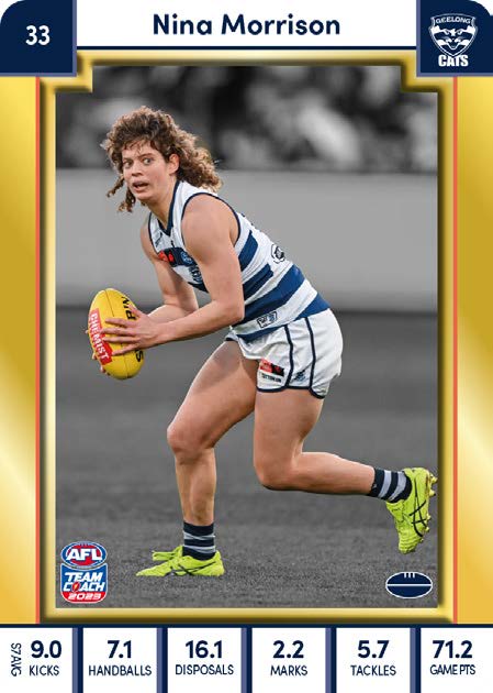 2023 Teamcoach AFLW GOLD Parallel Cards - Cards 1 to 90 - Pick Your Card