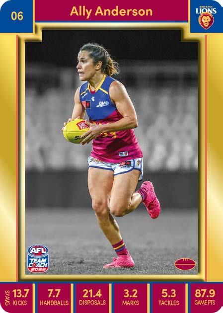 2023 Teamcoach AFLW GOLD Parallel Cards - Cards 1 to 90 - Pick Your Card