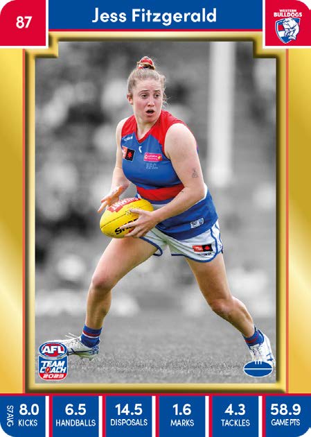 2023 Teamcoach AFLW GOLD Parallel Cards - Cards 1 to 90 - Pick Your Card