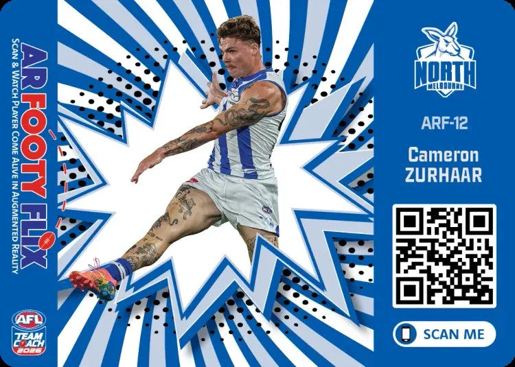 2026 Teamcoach AFL, AR Footy Flix Cards - Cards ARF-01 to ARF-18 - Pick Your Card