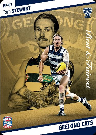 Tom Stewart, BF-07, GOLD Best & Fairest, 2024 Teamcoach AFL
