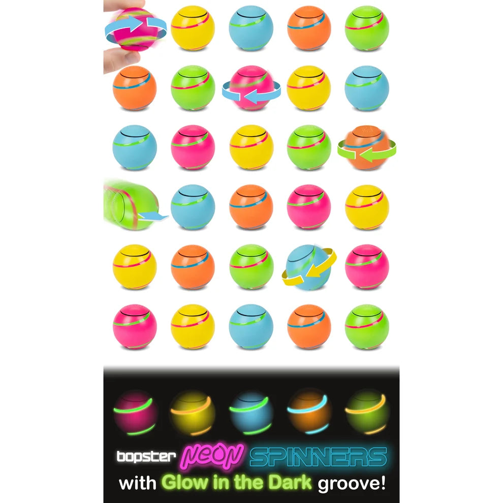Bopster -Neon Spin Ball Spinner (Assorted)