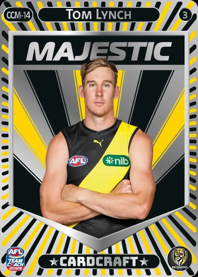 Tom Lynch, CCM-14-3, Majestic Card Craft, 2025 Teamcoach AFL