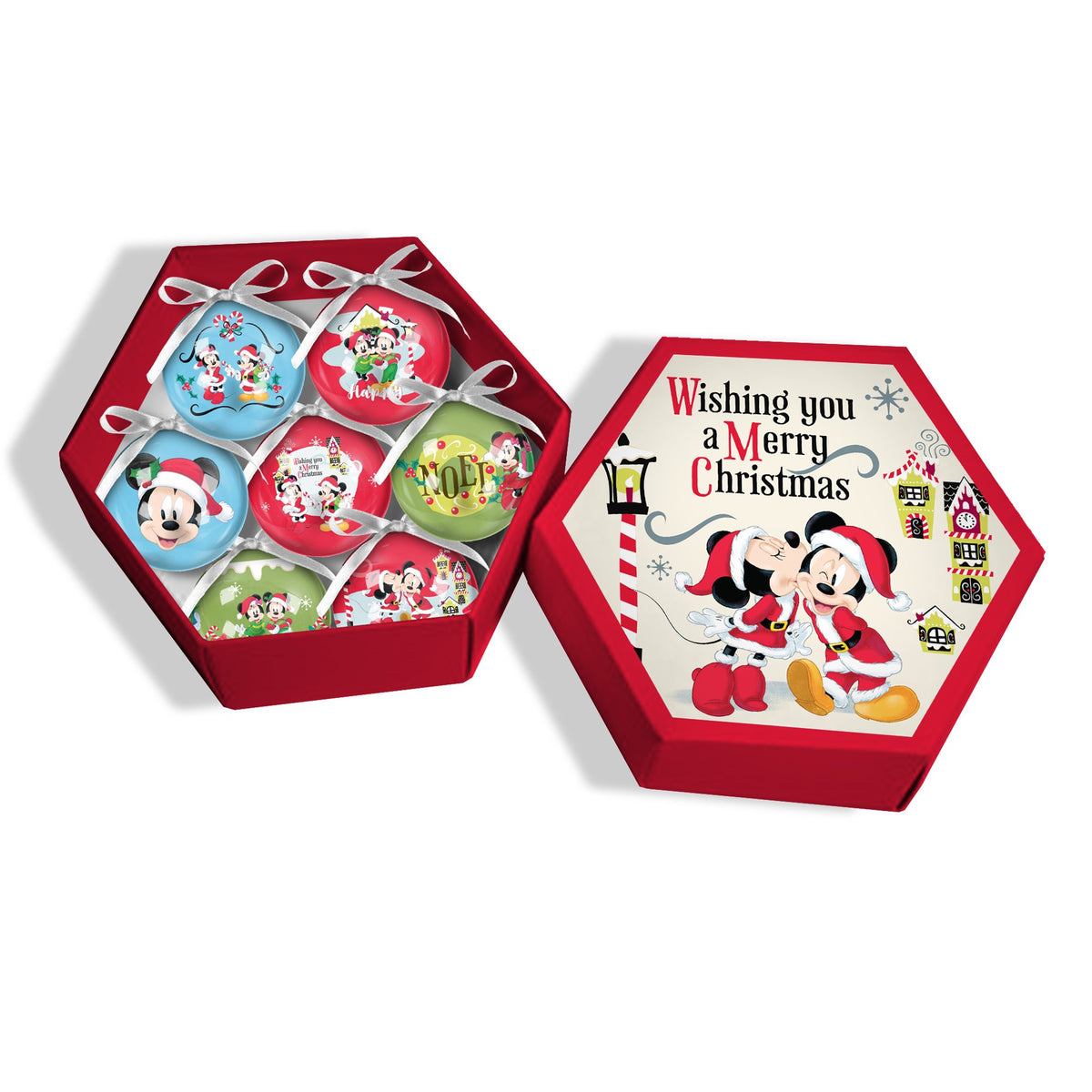 MICKEY MINNIE BAUBLE SET OF 7