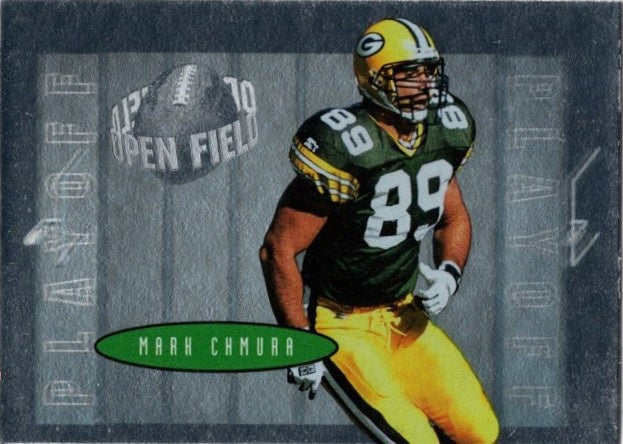 Mark Chmura, #82, Open Field, 1996 Playoff Contenders Football NFL