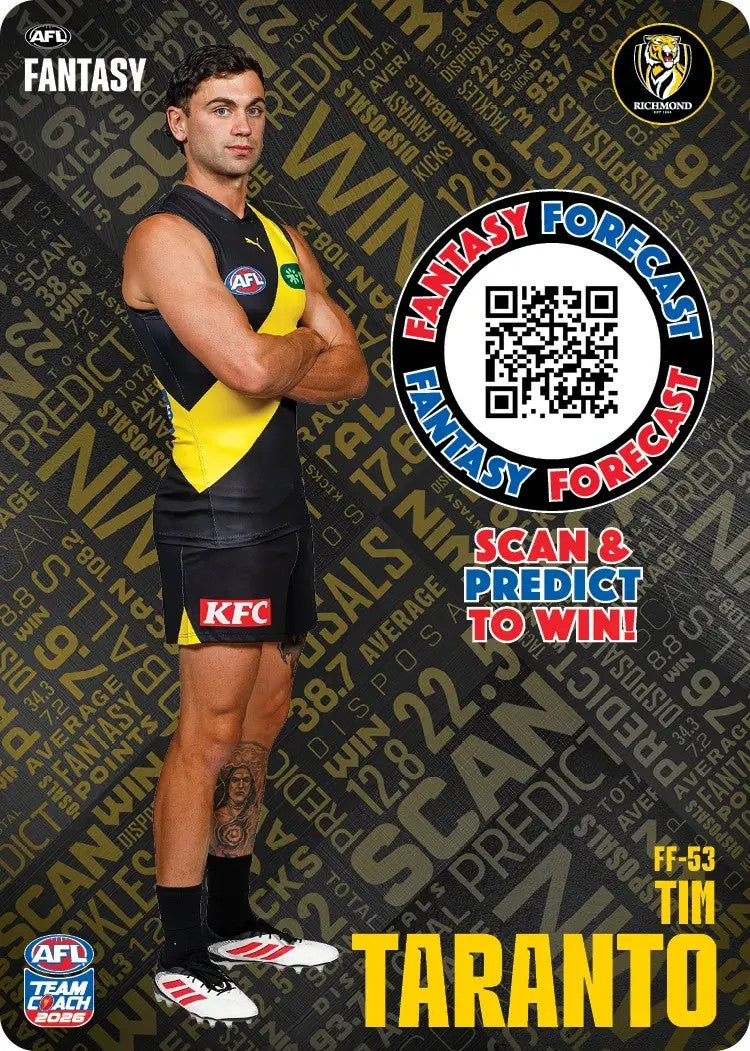 2026 Teamcoach AFL Fantasy Forecast - Cards 1 to 72 - Pick Your Card