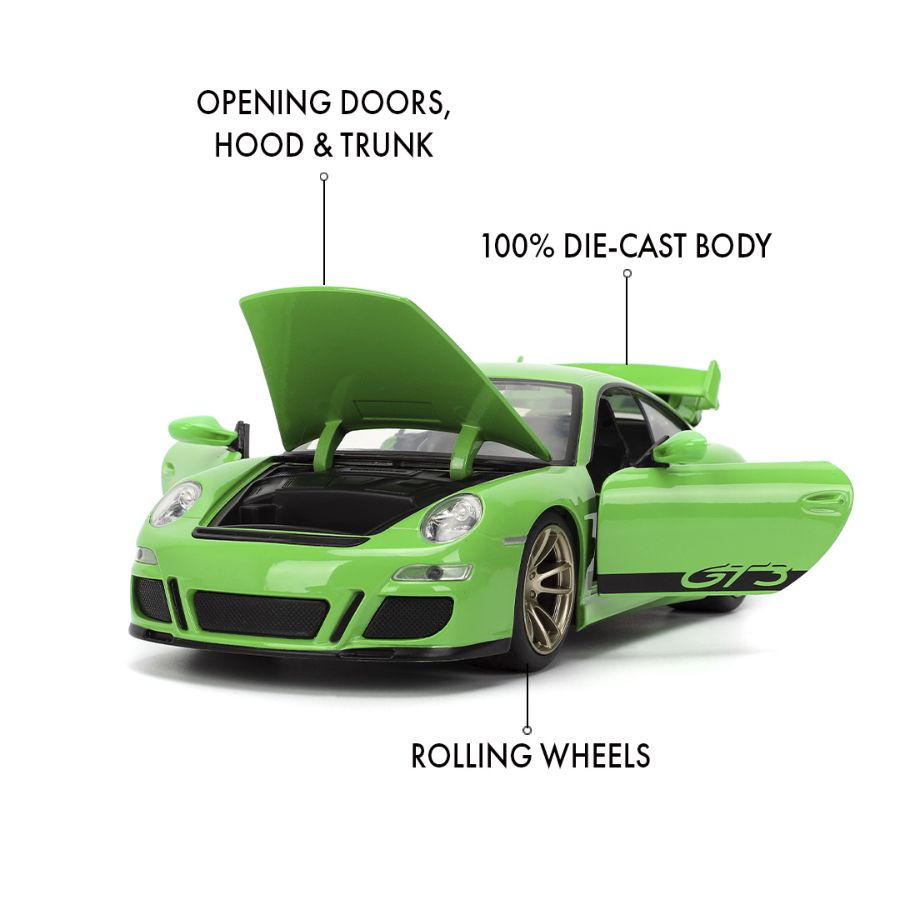 Fast & Furious X - 2007 Porsche 911 GT3, 1:24 Scale Diecast Vehicle