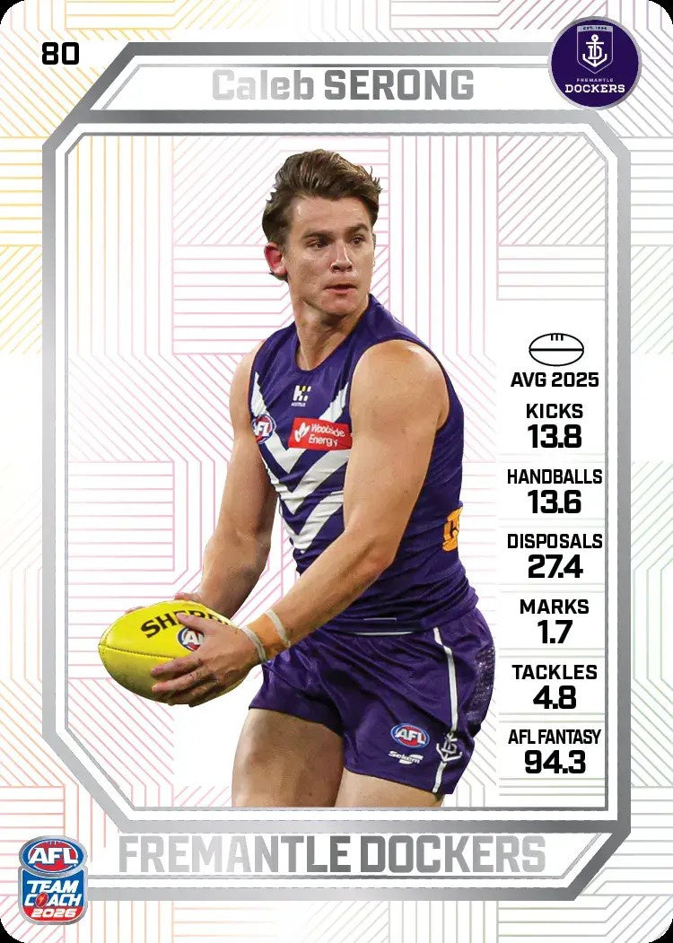 Caleb Serong, PEARL Parallel, 2026 Teamcoach AFL