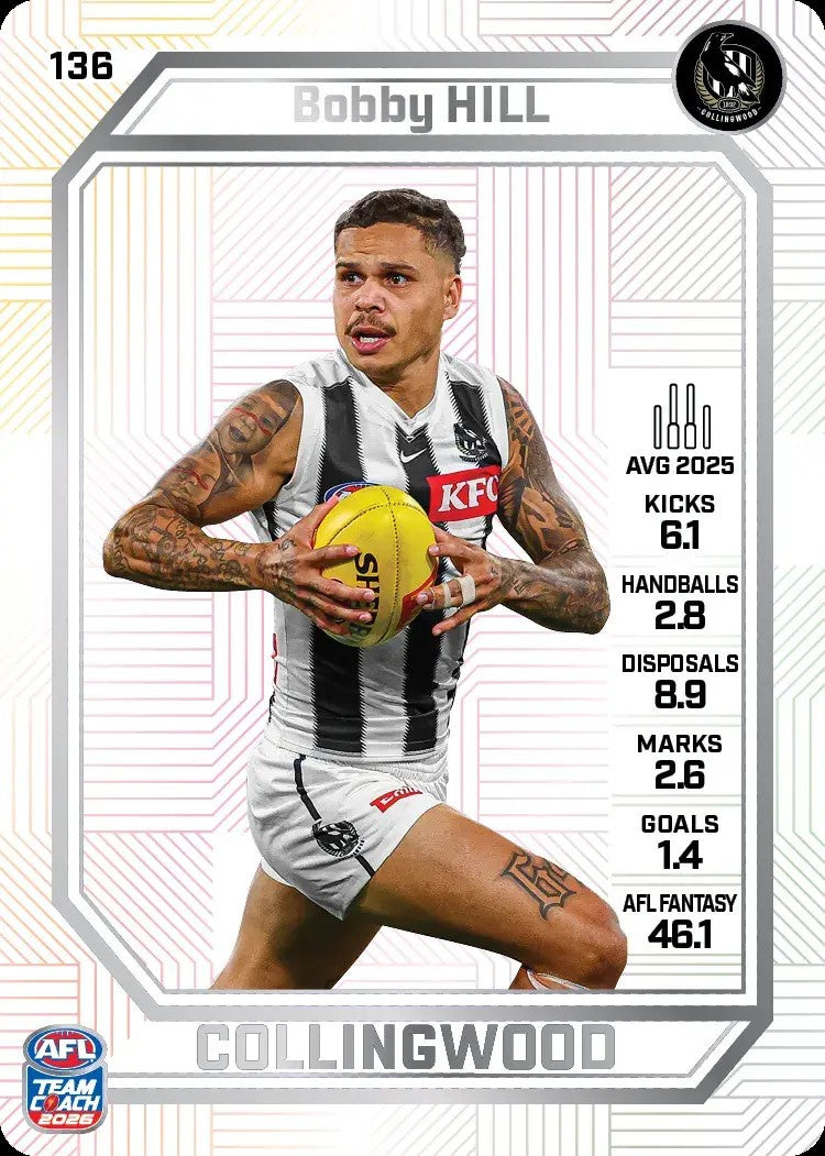 Bobby Hill, PEARL Parallel, 2026 Teamcoach AFL