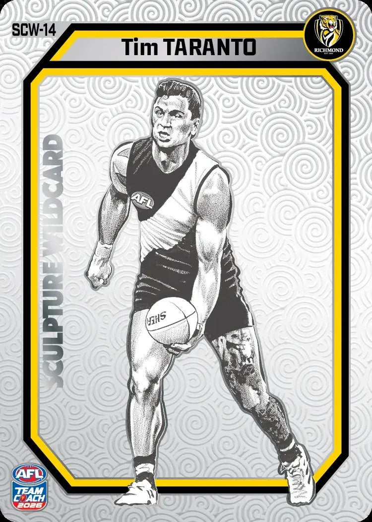 Tim Taranto, Sculpture Wildcard, 2026 Teamcoach AFL