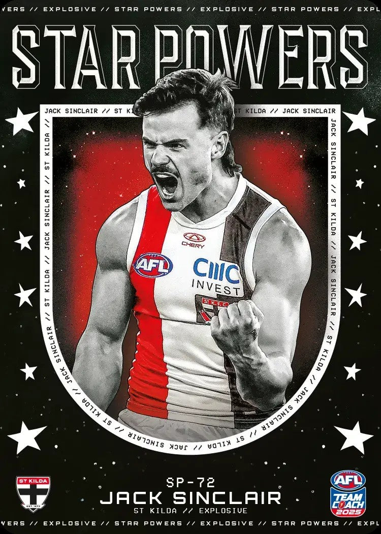 Jack Sinclair, SP-72, Star Powers, 2025 Teamcoach AFL