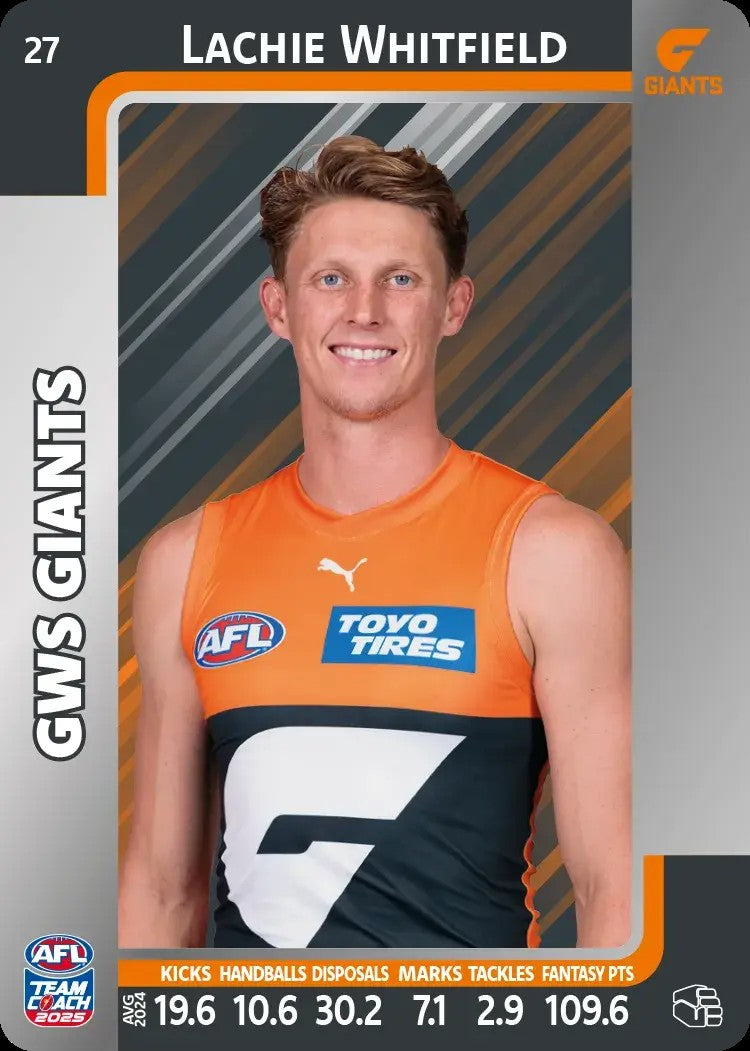 2025 Teamcoach AFL Silver Parallel Cards - Cards 1 to 100 - Pick Your Card