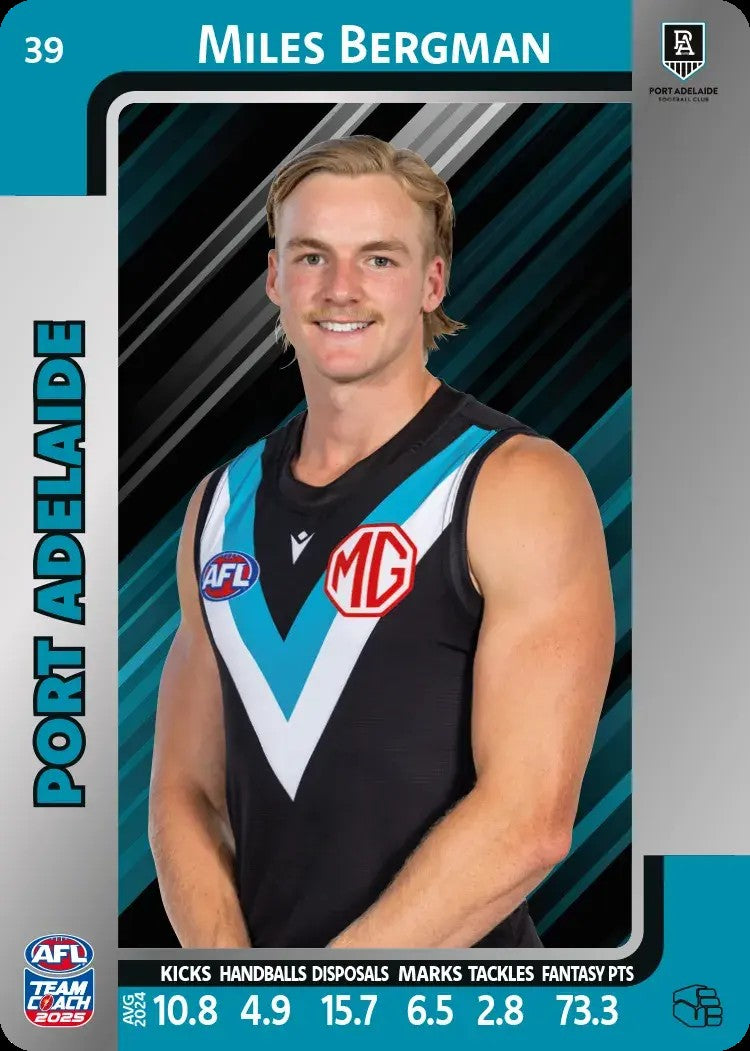 2025 Teamcoach AFL Silver Parallel Cards - Cards 1 to 100 - Pick Your Card