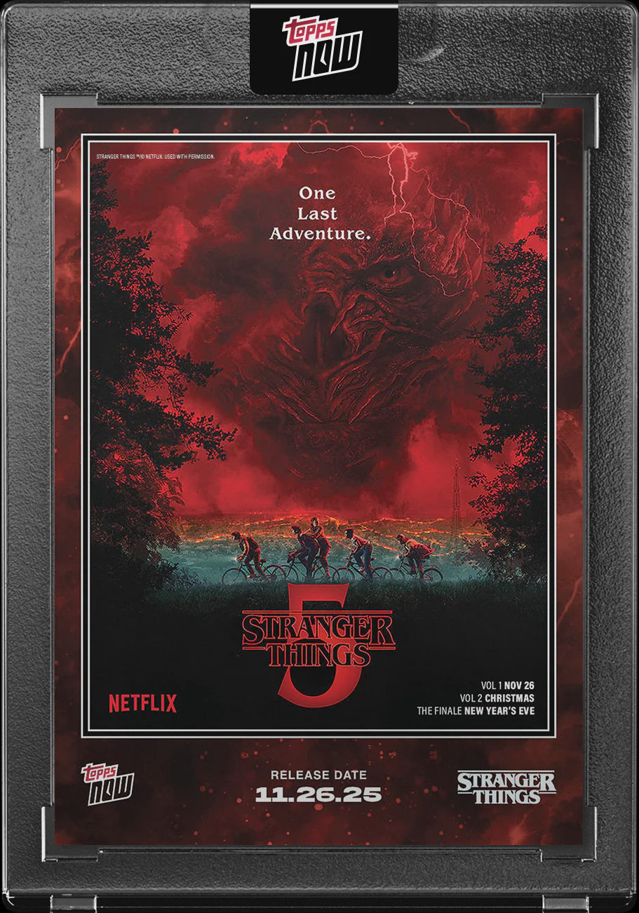 2025 Stranger Things Topps NOW "One Last Adventure" Image Variation Short Print