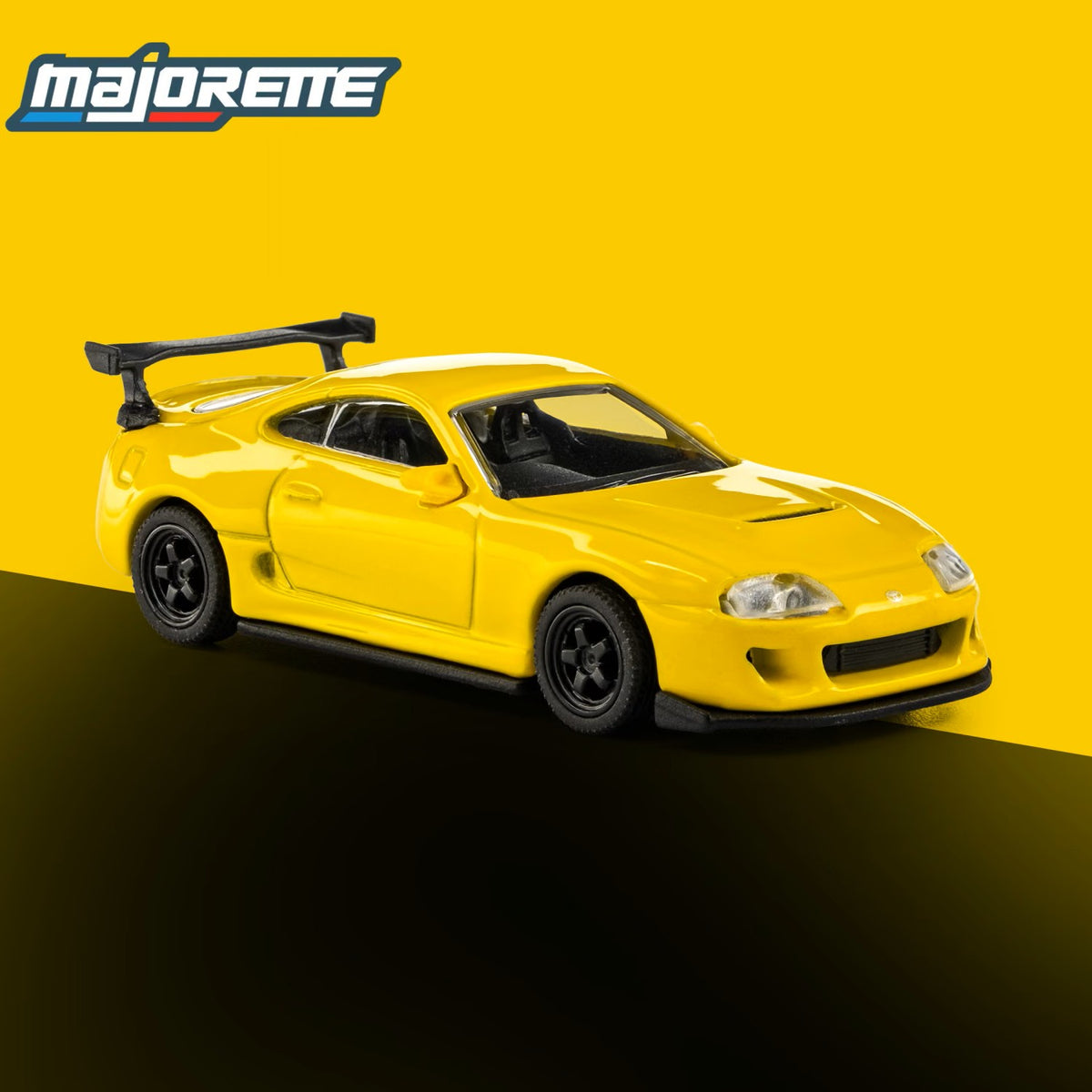 1995 Toyota Supra - Yellow - Majorette: Collection Deluxe, 1:64 Scale Diecast Car