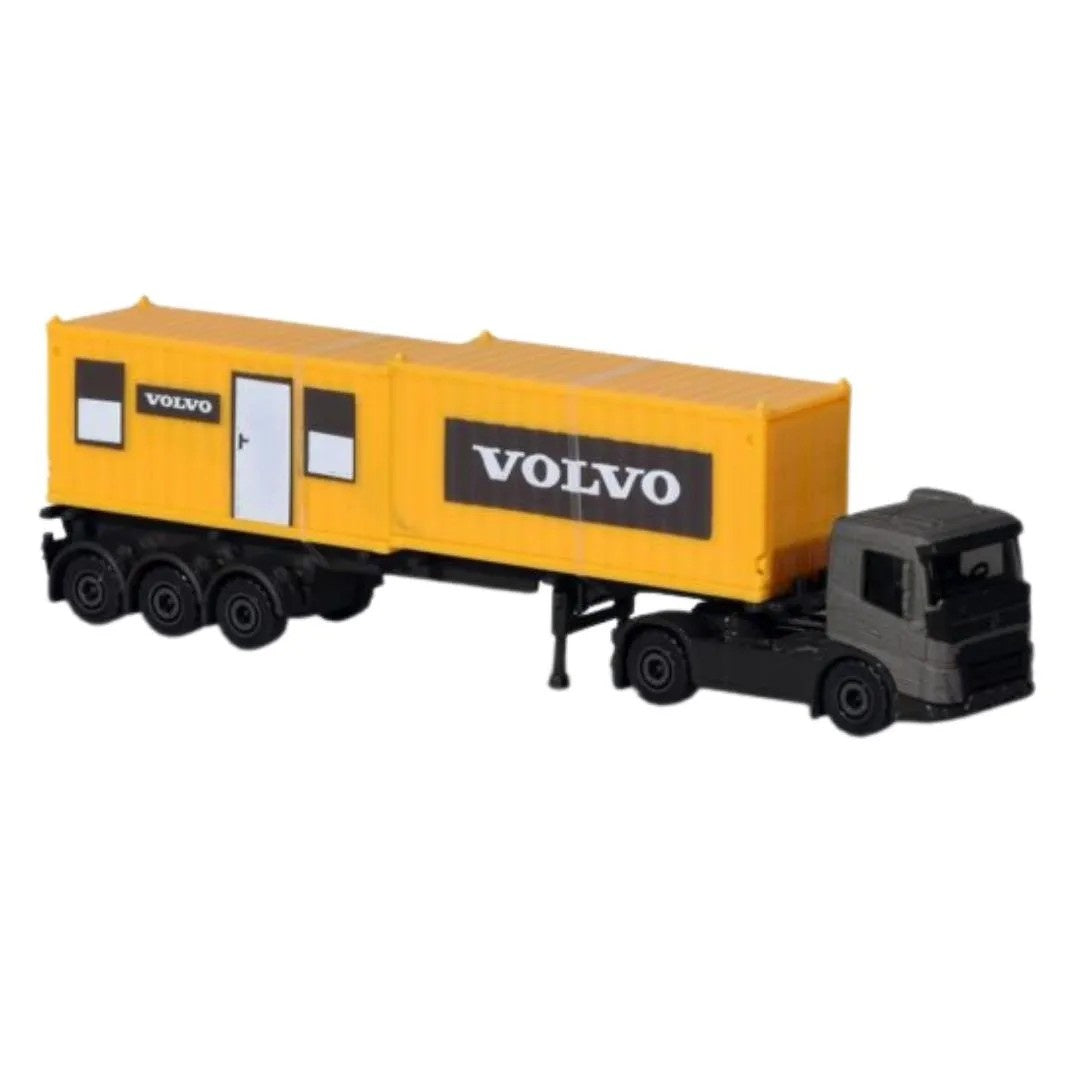 FMX Construction Container - Majorette: Volvo Transporters, 1:64 Scale Diecast Truck