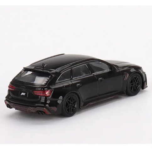 Mini GT, ABT Audi RS6 Johann Abt Signature Edition Black, 1:64 Scale Diecast Model Car