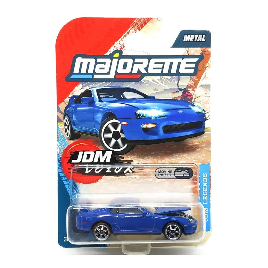 Toyota Supra JZA80 - Dark Blue - Majorette: JDM Legends, 1:64 Scale Diecast Car