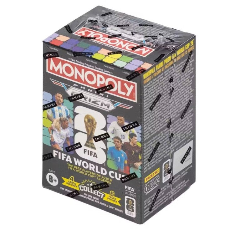 2026 Panini Prizm Monopoly FIFA World Cup Soccer Blaster Box (Millionaire Black Inserts!)