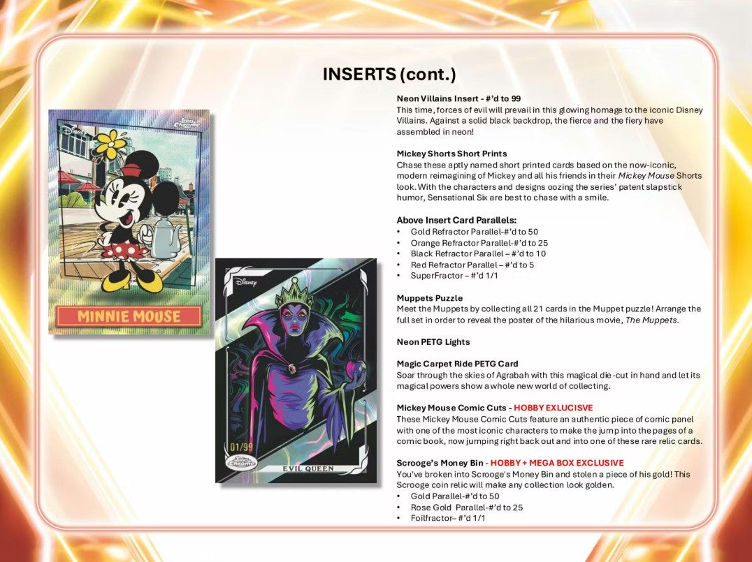 2026 Topps Disney Neon Blaster Box