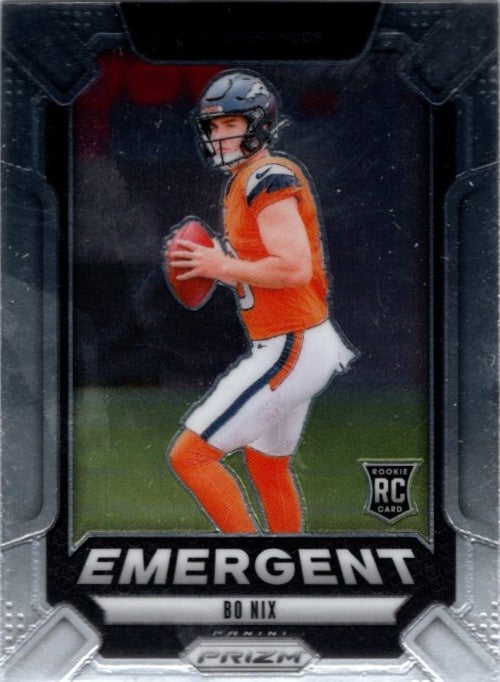 Bo Nix, RC, Emergent, 2024 Panini Prizm Football NFL