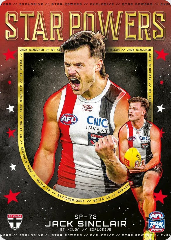 Jack Sinclair, SP-72, TEAM Star Powers, 2025 Teamcoach AFL