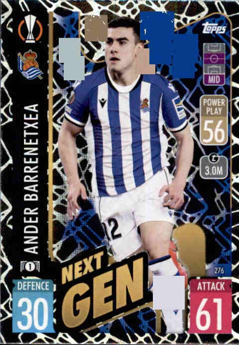 Ander Barrenetxea, Next Gen, 2021-22 Topps Match Attax UEFA Champions & Europa League