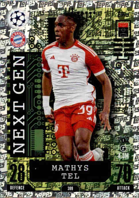 Mathys Tel, Next Gen, 2023-24 Topps Match Attax UEFA Champions & Europa League
