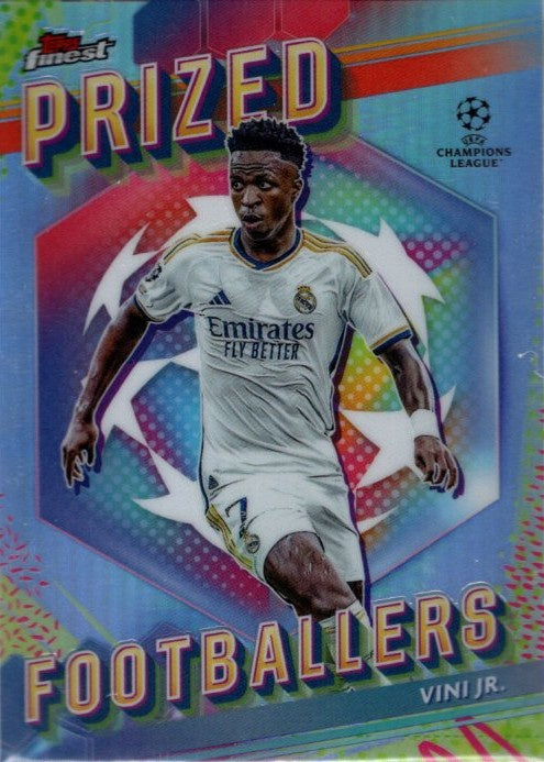 Vini Jr, Prized Footballer, 2023-24 Topps Finest UEFA Champions League Soccer