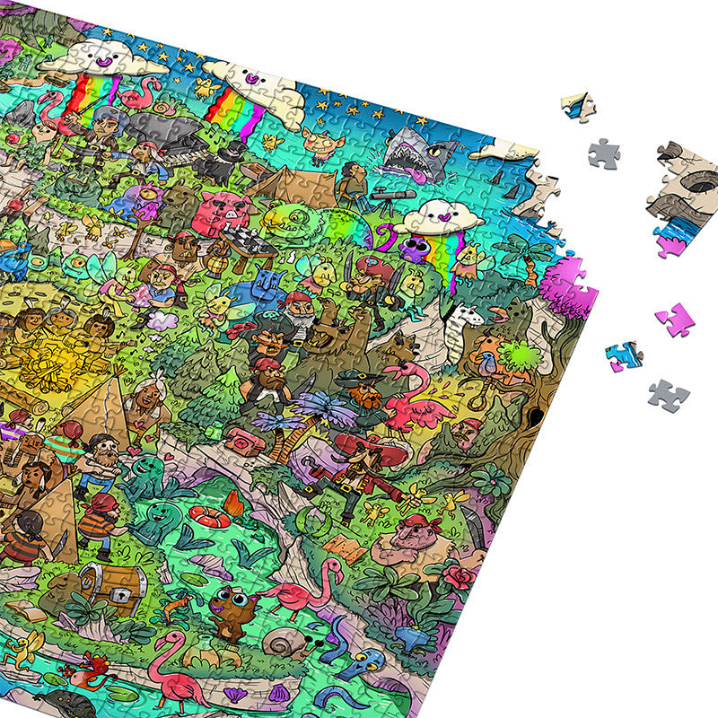 Vizzles Peter Pan's Neverland 1000pc Jigsaw Puzzle